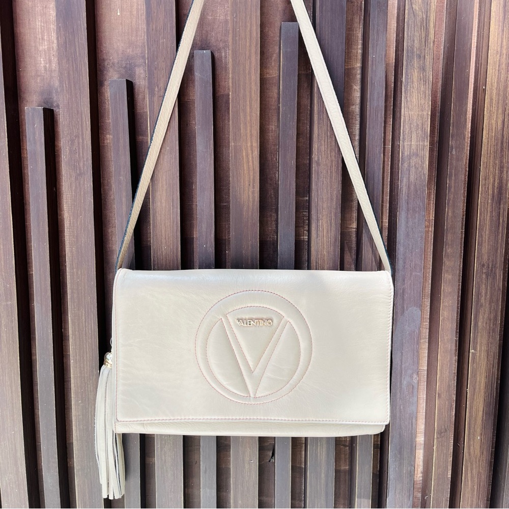 Valentino Cream Crossbody Bag